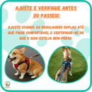 Coleira Peitoral com Trava de Segurança para Pet
