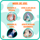 Cortador de Unhas com LED para Pets