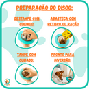 Disco Voador Porta Petisco para Pet